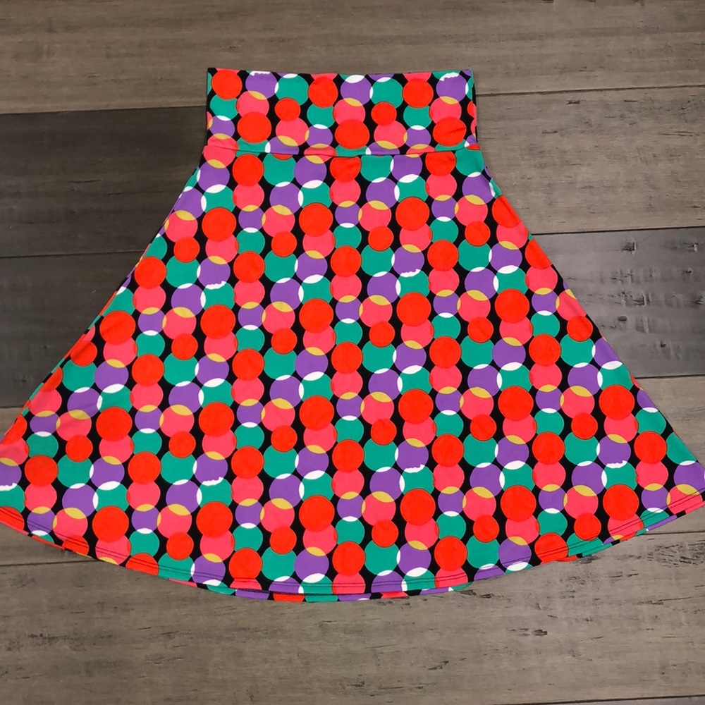 LuLaRoe Azure dot skirt size medium